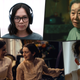 Clockwise from bottom left: Hailee Steinfeld and Ella Hunt in Dickinson, Sharon Horgan in Bad Sisters, Charlotte Nicdao in Mythic Quest, Youn Yuh-jung in Pachinko, and Taron Egerton in Black Bird (Photos: Apple TV+)